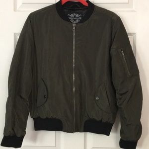 Olive Green Bomber Jacket